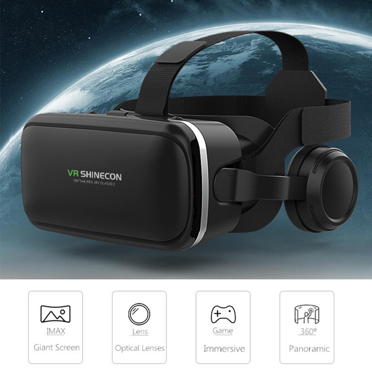 VR Box with Built-in Headphones – Immersive Virtual Reality Experience