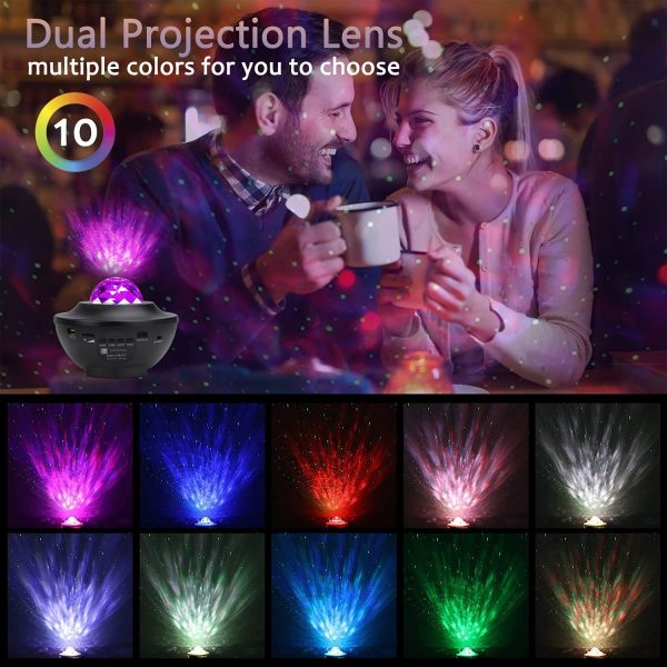 Galaxy Ocean Wave Light Projector – Soothing LED Lights with Ocean Wave Effects